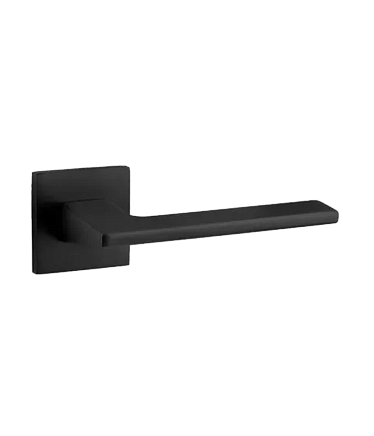 Ручки стандарт Ручка дверная Code Deco на квадратном основании H-30134-A-BLM 